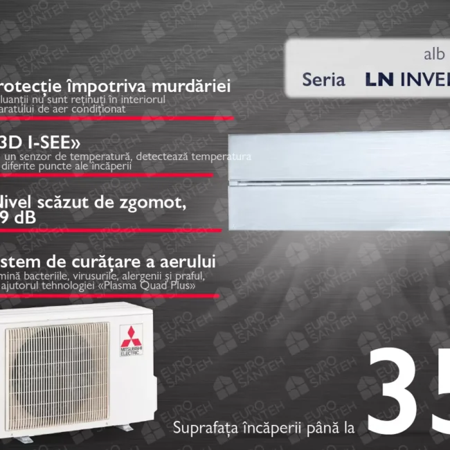 Conditioner EXTRA PREMIUM Mitsubishi Electric MSZ-LN35VG2V MUZ-LN35VG2 (alb-perlat)