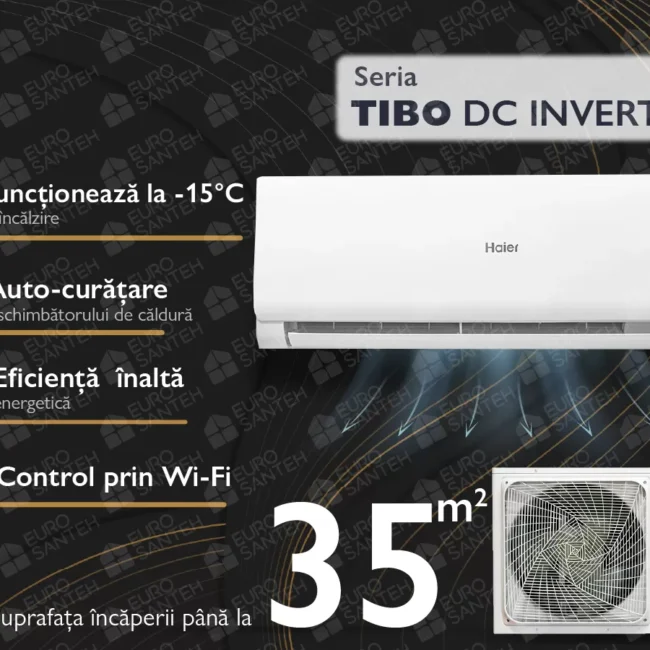 Conditioner Haier Tibo DC Inverter R32 AS35TAMHRA-C/1U35YEFFRA-C (Încălzire pana la - 15°C)
